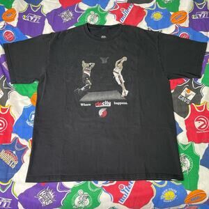 Vintage NBA Brandon Roy Clyde Drexler Portland Trail Blazers Basketball Tee